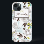 Beispiel für ein Personalisiertes iPad Mini-Muster Case-Mate iPhone Hülle<br><div class="desc">Individuell anpassbare iPad Mini-Gehäuse mit Vogelkäfigen und Blume-Design. Andere Farben und ähnliche Gegenstände sind verfügbar.</div>