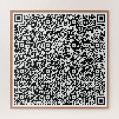 Beispiel für ein QR-Codepuzzle personalisiert Puzzle (Horizontal)