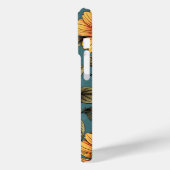 Beispiel für ein strahlendes Sonnenblumenmuster Case-Mate iPhone Hülle (Rückseite / Links)