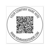 Beispiel für eine benutzerdefinierte QR-Code-Scan- Permastempel (Design)