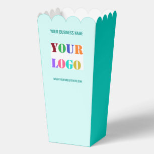 Beispiel für eine Maispopcorn-Box mit Logo-Text ei Geschenkschachtel