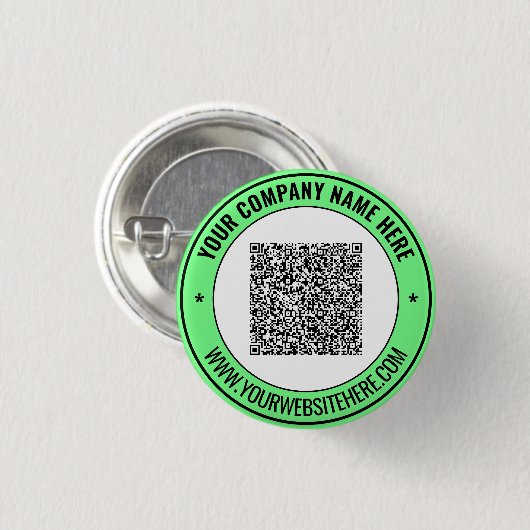 Beispiel für einen benutzerdefinierten QR-Code Button (Vorne & Hinten)