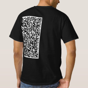 Beispiel für einen benutzerdefinierten QR-T - Shir T-Shirt