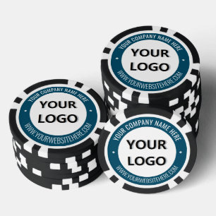 Beispiel für Firmenlogo und Poker-Chips für Marken Pokerchips