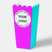 Beispiel für Firmenlogo und Text-Popcorn Geschenkschachtel (Vorderseite)