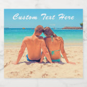 Beispiel für Foto-Flaschenmarken mit Text anpassen Bierflaschenetikett (Einzelnes Label)