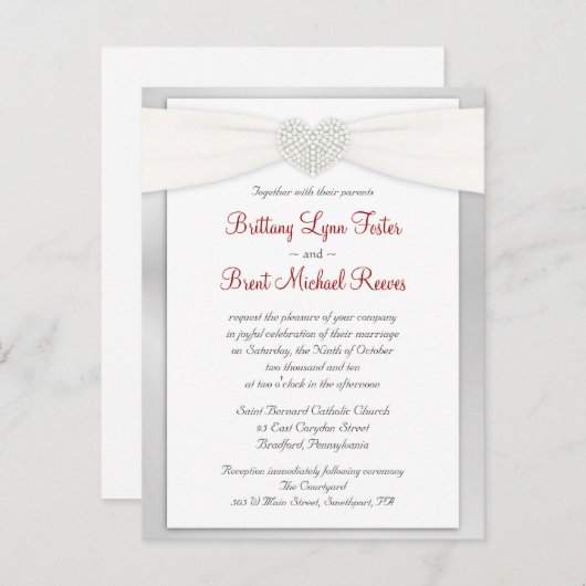 Beispiel für Hochzeitsfeier Postkarte (Vorne/Hinten)