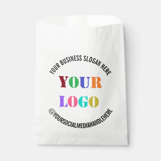 Beispiel für Ihr Business-Logo Social Media - Gefä Geschenktütchen (Vorderseite)