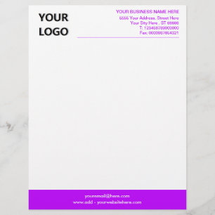 Beispiel für Ihr Design-Logo oder Foto-Farbschrift Briefbogen