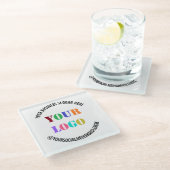 Beispiel für Ihr Firmenlogo und Ihren Untersetzer  (Schrägansicht)