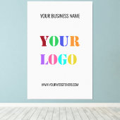 Beispiel für Ihr Firmenlogo und Textanzeige Leinwanddruck (Insitu (Holzboden))