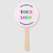 Beispiel für Ihr Logo und den Text-Werbehandschuh Fächer (Rückseite)