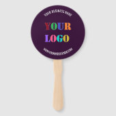 Beispiel für Ihr Logo und den Text-Werbehandschuh Fächer (Vorderseite)