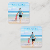 Beispiel für Ihre Foto-Visitenkarte mit benutzerde Quadratische Visitenkarte (Vorne/Hinten)