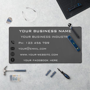 Beispiel für Ihre Namensadresse Info Business Desk Schreibtischunterlage
