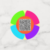 Beispiel für Ihre QR-Code-Scan-Info Konfetti (Klein Vorderseite)