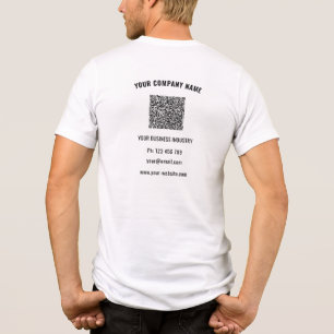 Beispiel für Ihren benutzerdefinierten Text und QR Tri-Blend Shirt