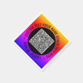Beispiel für Ihren QR-Code Serviette (Ecke)