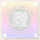 Beispiel für Ihren QR-Code und Ihren benutzerdefin Glasuntersetzer (Rückseite)
