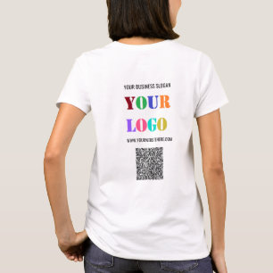 Beispiel für Ihren T - Shirt mit Logo und QR-Code
