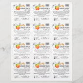 Beispiel für kleine Quadrate mit Peach 3x4 Beilage (Vorderseite)