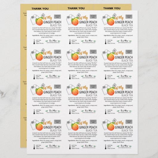 Beispiel für kleine Quadrate mit Peach 3x4 Beilage (Vorne/Hinten)