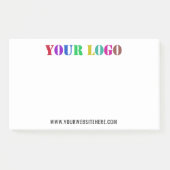 Beispiel für kundenspezifische Firmenlogos nach de Post-it Klebezettel (Vorderseite)