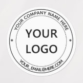 Beispiel für kundenspezifische Firmenlogos und Tex Etiketten (Design 2)