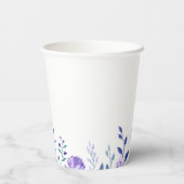 Beispiel für Lila Favoriten im Blumengarten Pappbecher (Rückseite)