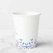 Beispiel für Lila Favoriten im Blumengarten Pappbecher (Links)