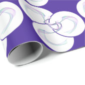 Beispiel für Lila Welle Geschenkpapier (Rolleneckpunkt)