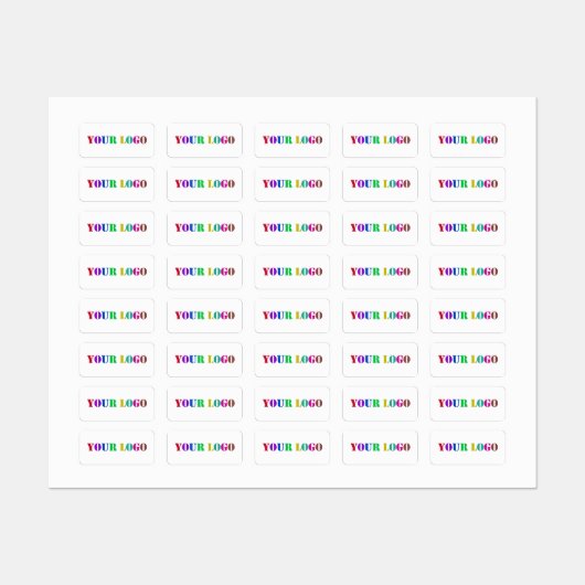 Beispiel für Logo-Firmenlogo Etiketten (Blatt)
