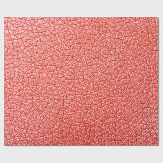 Beispiel für orangefarbene Lederpolsterung mit abs Geschenkpapier (Flach)