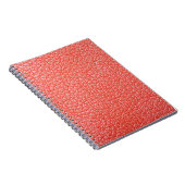 Beispiel für orangefarbene Lederpolsterung mit abs Notizblock (Rechte Seite)