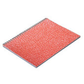 Beispiel für orangefarbene Lederpolsterung mit abs Notizblock (Linke Seite)