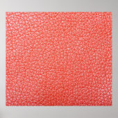 Beispiel für orangefarbene Lederpolsterung mit abs Poster (Vorne)