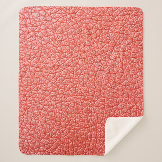 Beispiel für orangefarbene Lederpolsterung mit abs Sherpadecke (Vorderseite)