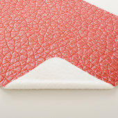 Beispiel für orangefarbene Lederpolsterung mit abs Sherpadecke (3/4)