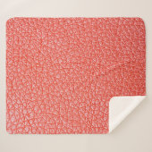 Beispiel für orangefarbene Lederpolsterung mit abs Sherpadecke (Vorderseite (Horizontal))