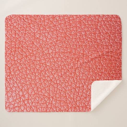 Beispiel für orangefarbene Lederpolsterung mit abs Sherpadecke (Vorderseite (Horizontal))