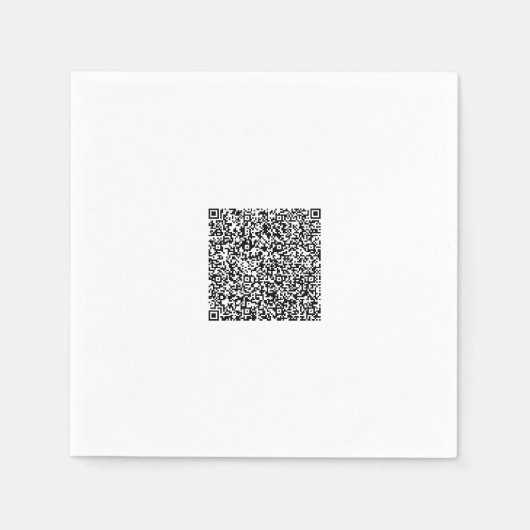 Beispiel für Personalisierten Napkins für Ihren QR Serviette (Vorderseite)