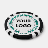 Beispiel für Pokerchips mit Firmenlogo-Text (Einzeln)