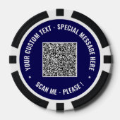 Beispiel für QR-Code und Poker-Chips Pokerchips (Vorderseite)