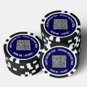 Beispiel für QR-Code und Poker-Chips Pokerchips (Stapel)