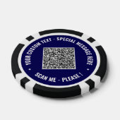 Beispiel für QR-Code und Poker-Chips Pokerchips (Einzeln)