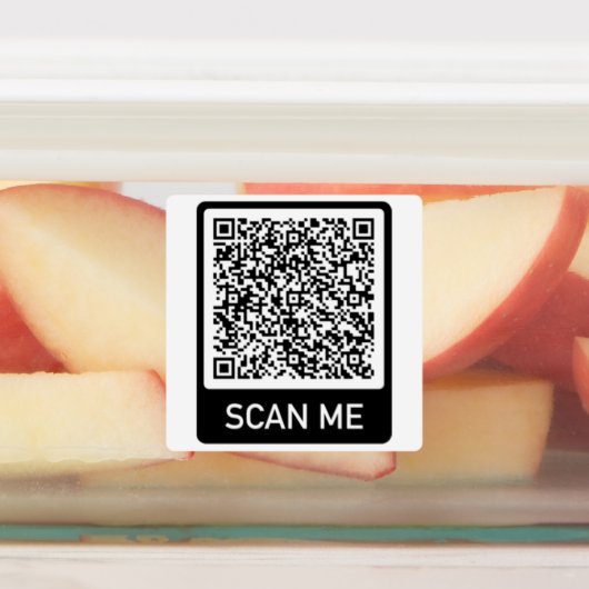 Beispiel für QR-Codezeichen personalisiert Etiketten (Befestigt)