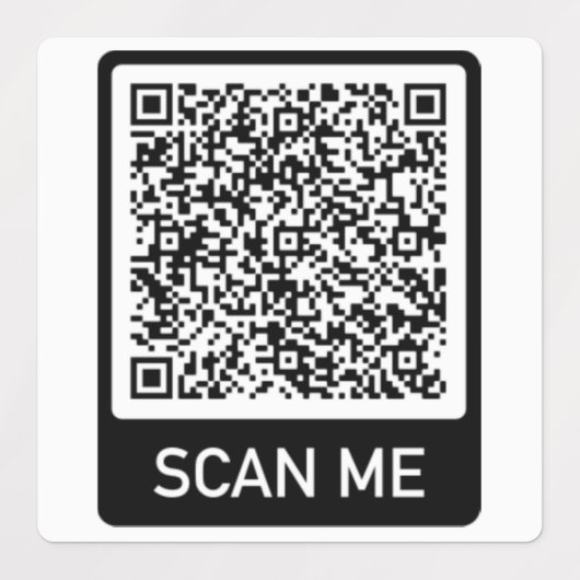 Beispiel für QR-Codezeichen personalisiert Etiketten (Design 2)