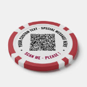 Beispiel für QR-Poker-Chips mit benutzerdefinierte Pokerchips (Einzeln)