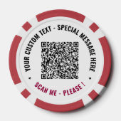 Beispiel für QR-Poker-Chips mit benutzerdefinierte Pokerchips (Rückseite)