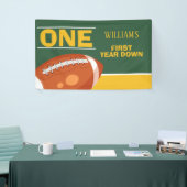 Beispiel für Retro Football Erstes Jahr bis zum 1. Banner (Messeveranstaltung)